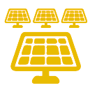 rural solar panel array gunning