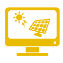 solar farm monitoring gunning icon